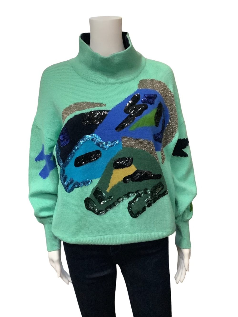 Escada Print Sweater Size: L / DE 42
